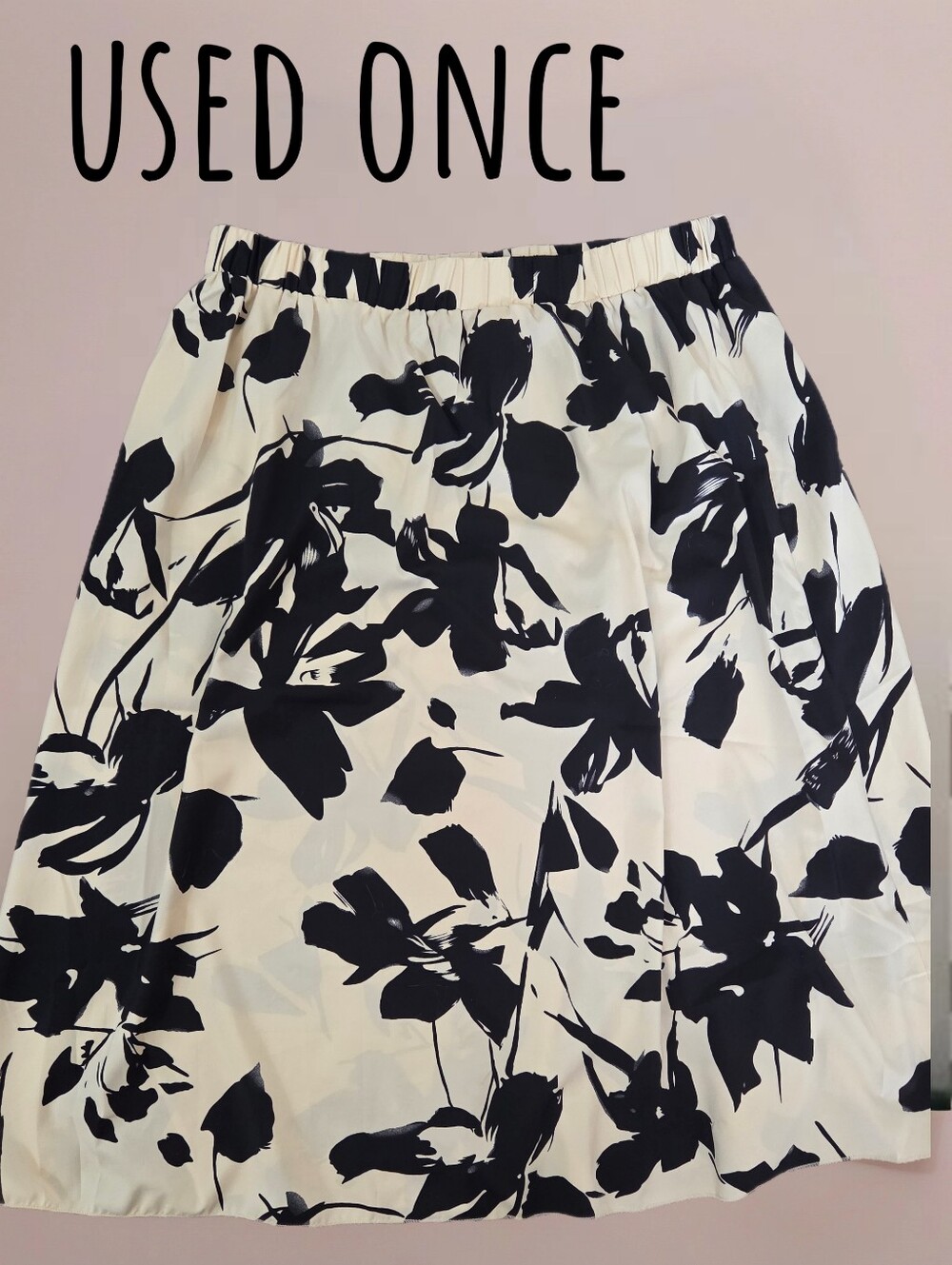 *1623 used once floral skirt Women size 2XL runs small